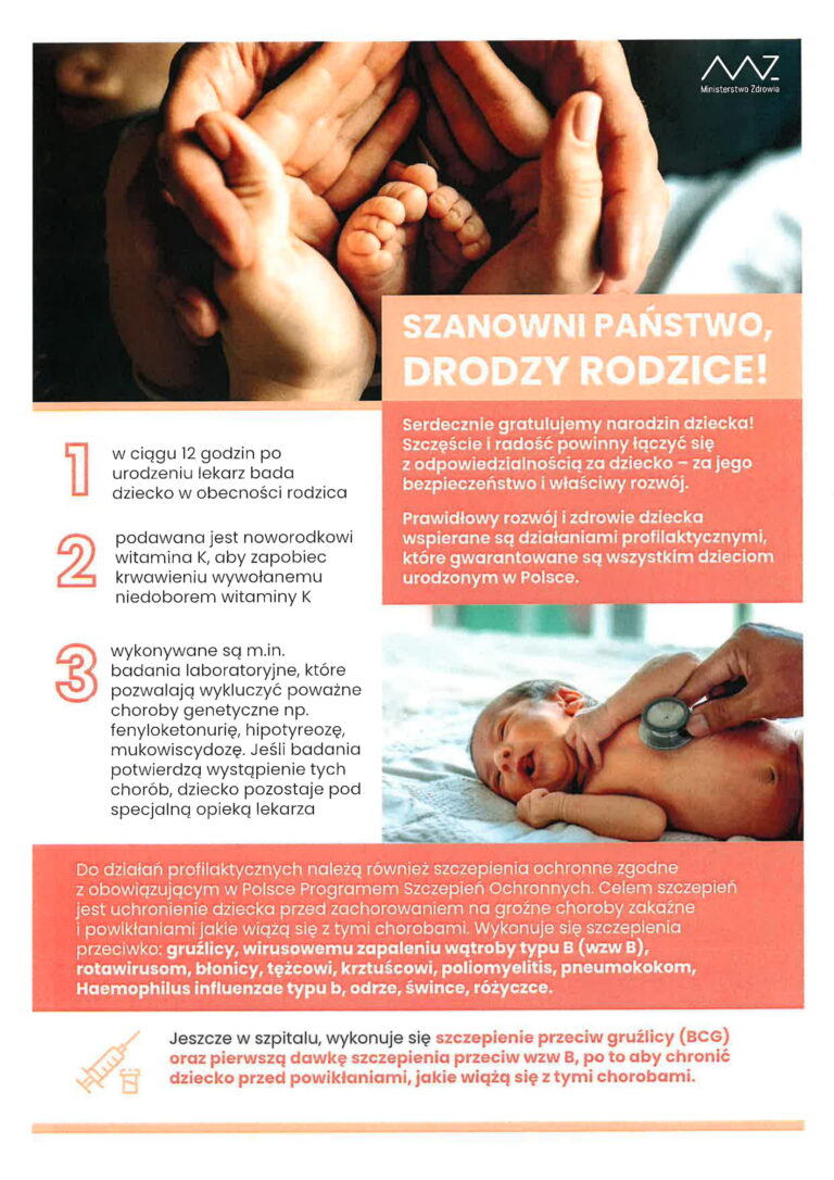 Szczepienia ochronne dzieci urodzonych w Polsce