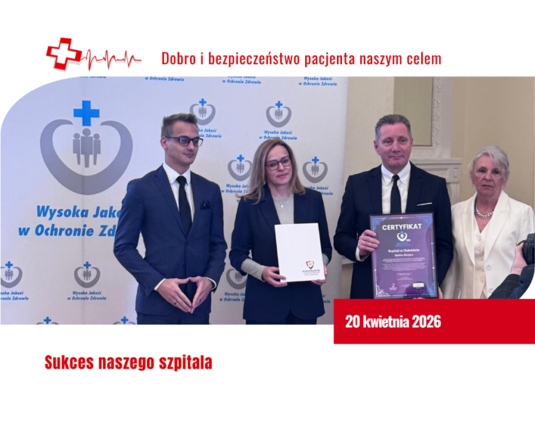 Prestiżowe wyróżnienia dla naszego szpitala