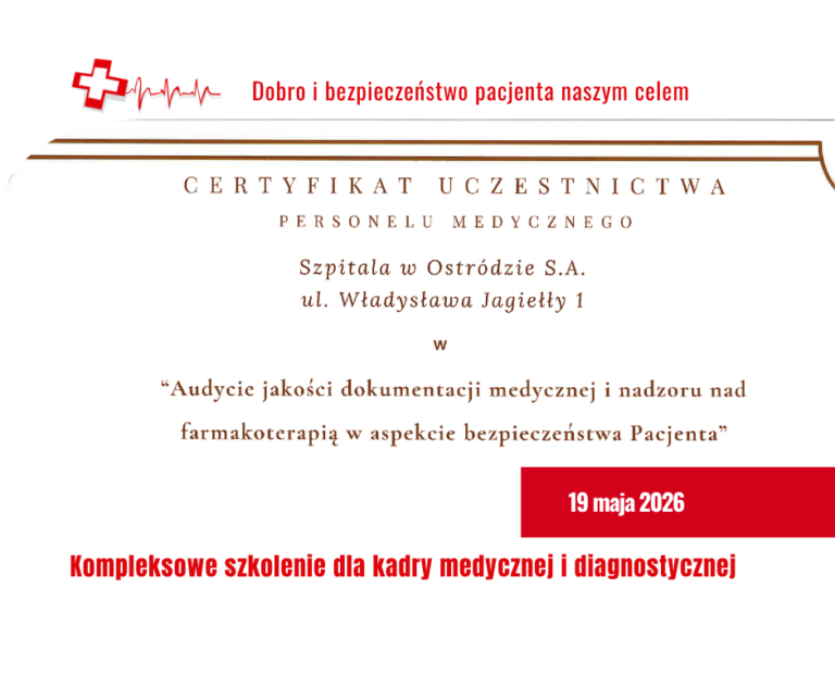 Wspólnie dbamy o&nbsp;bezpieczeństwo Pacjenta
